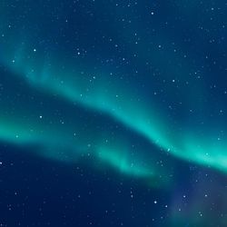 Aurora borealis in display.