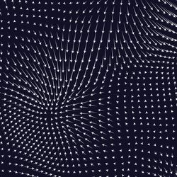 Magnetic field with arrows for directions. 