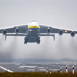 Antonov An-225 Mriya sticks a landing in Poland on November 14, 2021.