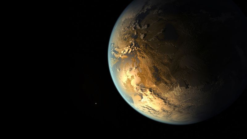 Planet in habitable zone.