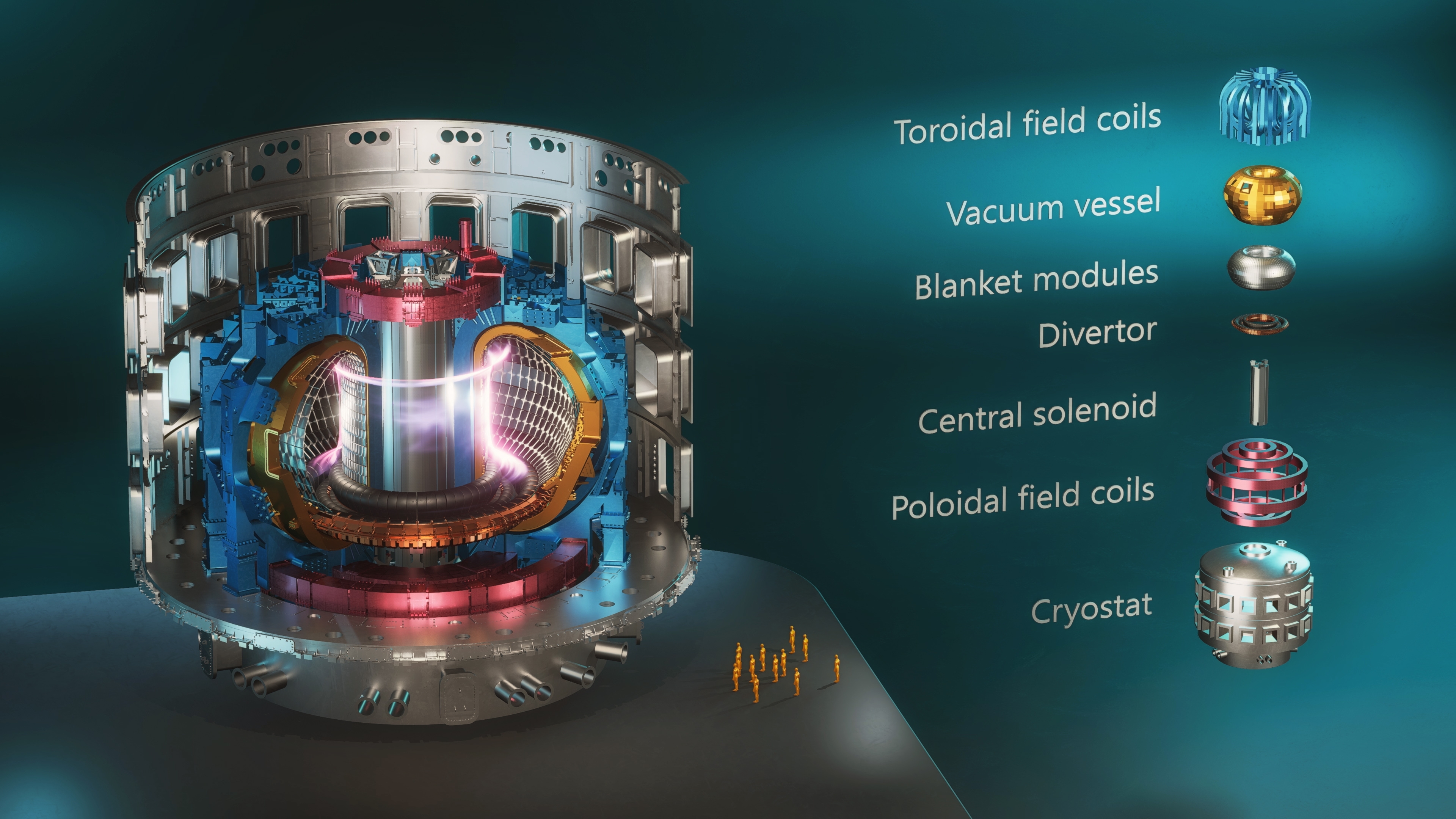 3D Infographic of a ITER Tokamak 3D Infographic of a ITER Tokamak