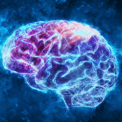 Abstract of a human brain.