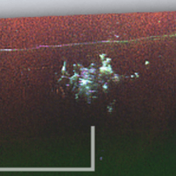 Traces of Camp Century seen below the Greenland Ice Sheet picked up by radar.