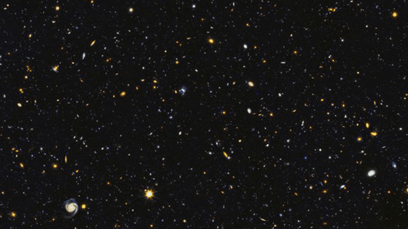 Thousands of galaxies in one photo.