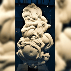 A gogotte on display at the Natural History Museum, London.