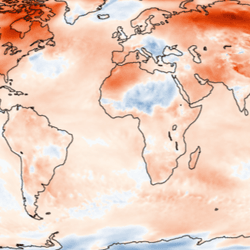 Most of the land and seas saw higher temperatures but there are some exception. The Balkans, Sub-Saharan Africa, Western Canada and United Stated mostly saw lower than average temperatures. So did Antarctica despite the plunging sea ice value. Considering notoriously cold areas, the Alps and the Himalayas were hotter than average