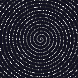 A spiral representing primes.