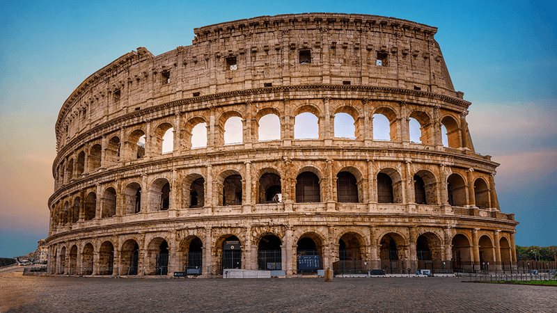 The Colosseum in Rome.