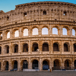The Colosseum in Rome.