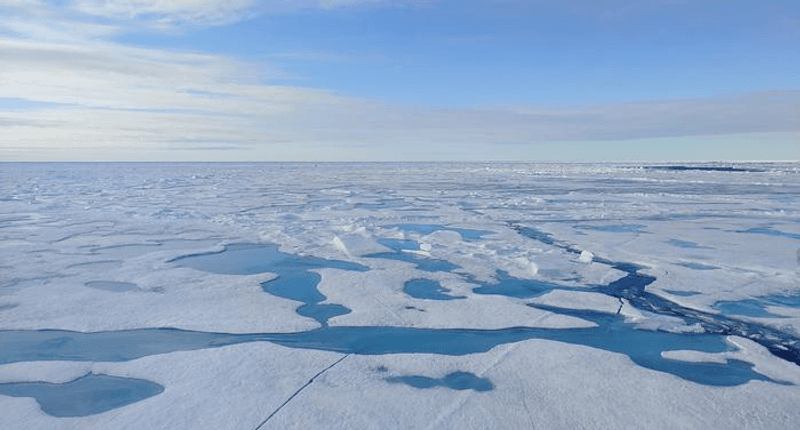 Today there is still a lot of sea ice during the Arctic summer when the Sun shines, but that may not last much longer.