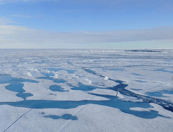 Today there is still a lot of sea ice during the Arctic summer when the Sun shines, but that may not last much longer.