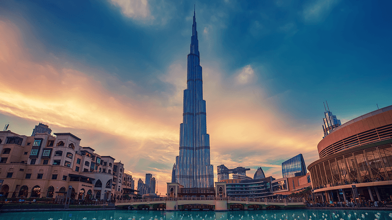 The world's tallest building – Burj Khalifa.