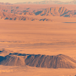 Taklimakan Desert in China's Xinjiang region, sometimes called the Sea of Death, is 337,000 square kilometers (130,000 square miles) in size.
