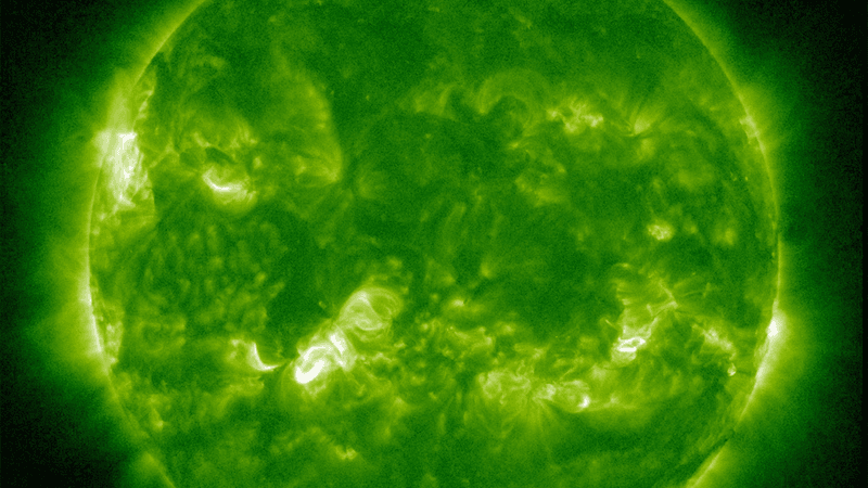 The Sun seen today by the Solar Dynamics Observatory.