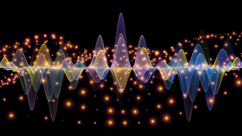 Abstract wave diagram.