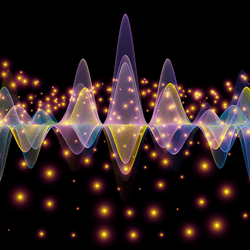 Abstract wave diagram.